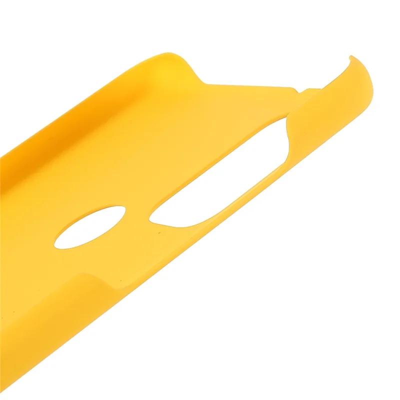 Phone Protection Covering Rubberized Hard PC Anti-Scratch Protective Phone Case for Motorola G Pure - Yellow