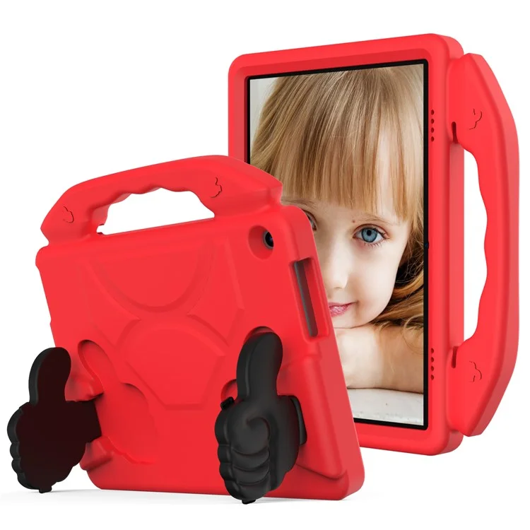Maniglia Portatile Polopabile Phumby Kackstand Antiurto Antiurto Caso Per Tablet EVA Per Lenovo Tab M10 TB-X605F - Rosso
