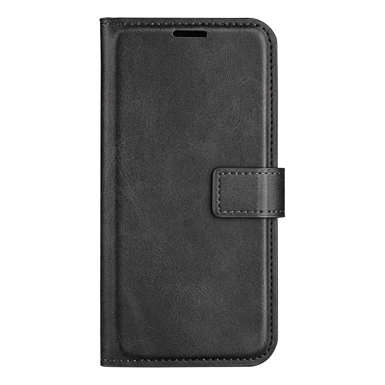 PU Leather + TPU Phone Case Foldable Stand Folio Flip Scratch-resistant Cover for Motorola Moto G31 4G/G41 4G - Black