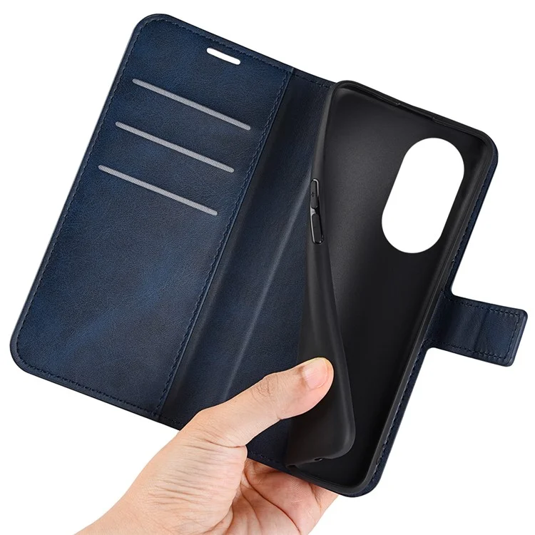 Magnetischer Verschlussfolio-Flipover PU-Leder + Weiches inneres TPU-Handyhülle Ständer Brieftasche Stoßfeste Schutzhülle für Motorola Edge X30/X30 Pro/Edge 30 Pro/Edge Plus (2022)/Edge+ (2022) - Blau