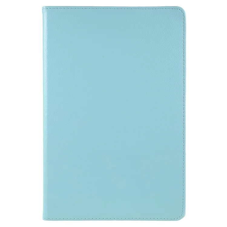 For Lenovo Tab P12 Pro  Case 360 Degree Rotary Stand Elastic Band Leather Tablet Cover - Baby Blue