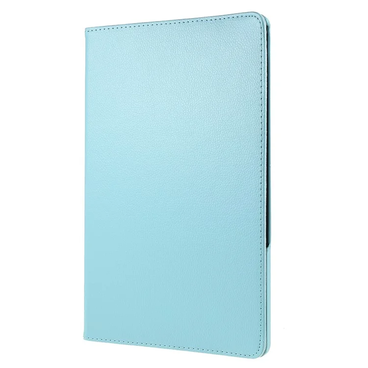 For Lenovo Tab P12 Pro  Case 360 Degree Rotary Stand Elastic Band Leather Tablet Cover - Baby Blue