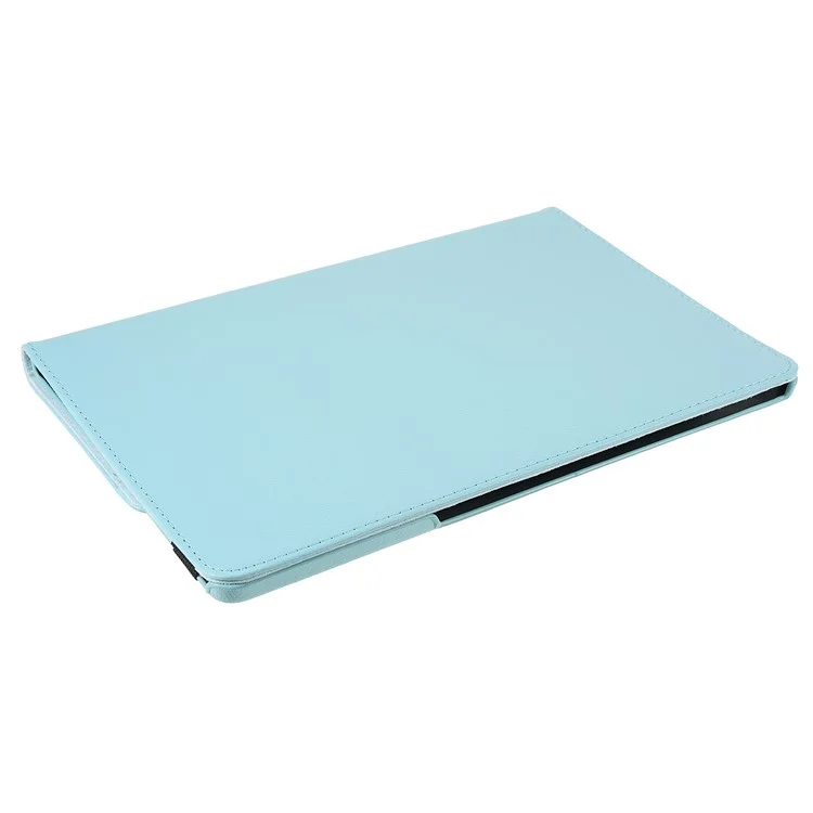 For Lenovo Tab P12 Pro  Case 360 Degree Rotary Stand Elastic Band Leather Tablet Cover - Baby Blue