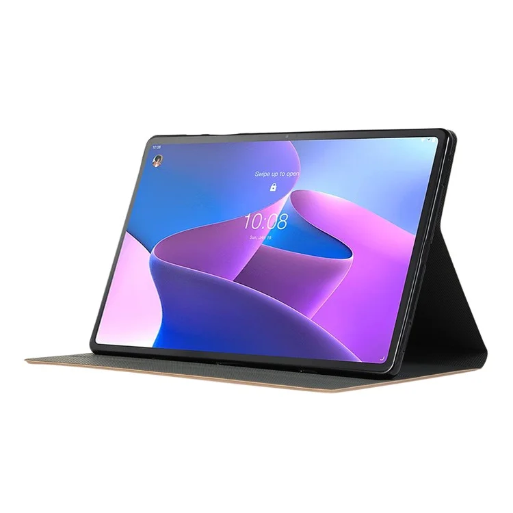 Schocksicheres PU Leder Schockdes Folio Stand Tablet Hülle Deckschutzschutz Für Lenovo Tab P12 Pro - Gold