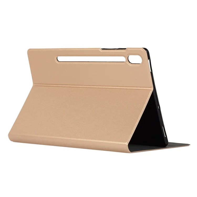 Schocksicheres PU Leder Schockdes Folio Stand Tablet Hülle Deckschutzschutz Für Lenovo Tab P12 Pro - Gold