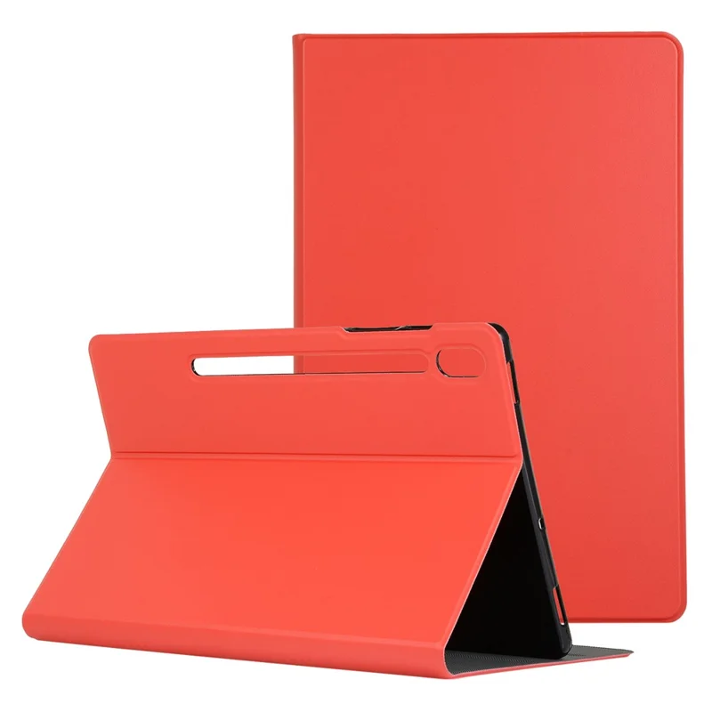 Shockproof PU Leather Shockproof Folio Stand Tablet Case Cover Protector for Lenovo Tab P12 Pro - Red