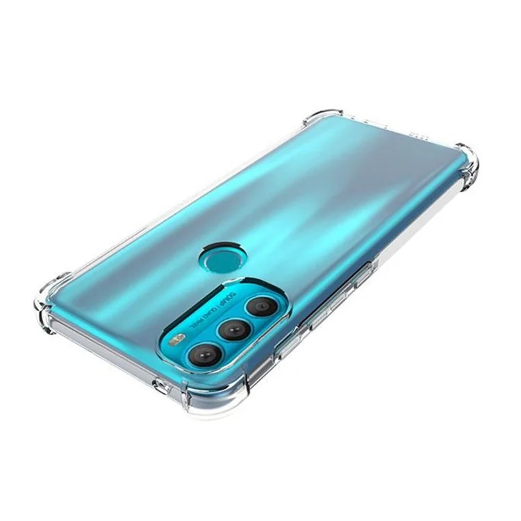 Drop Protection Reinforced Corners Clear Soft TPU Anti-Slip Phone Case for Motorola Moto G71 5G