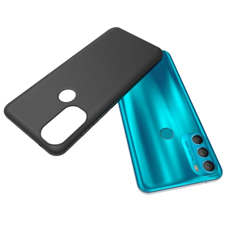 10Pcs/Pack Double-sided Matte Finish Soft TPU Protective Cover Mobile Phone Back Case for Motorola Moto G71 5G