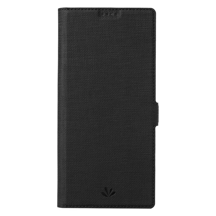VILI K -serie Doppelmagnetische Verschlüsse Verschlussständer Brieftasche Folio Flip Leder Telefon Hülle Für Motorola Edge X30 - Schwarz