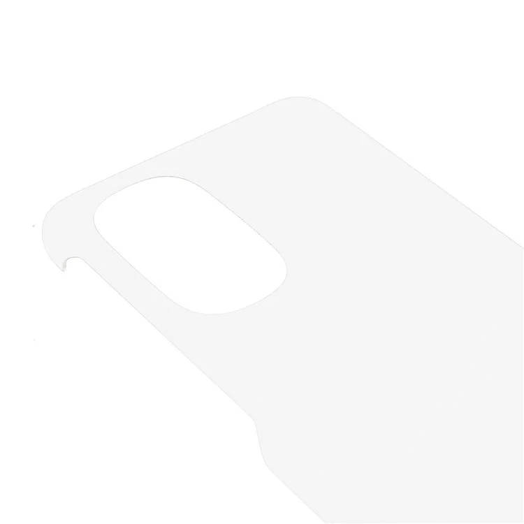 Étui de protection antichute en PC dur caoutchouté pour téléphone portable Motorola Moto G51 5G - Blanc