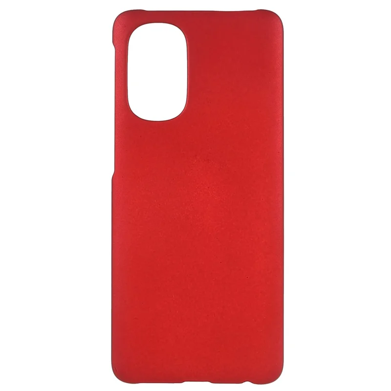 Fall Protection Rubberized Hard PC Mobile Phone Case Cover for Motorola Moto G51 5G - Red