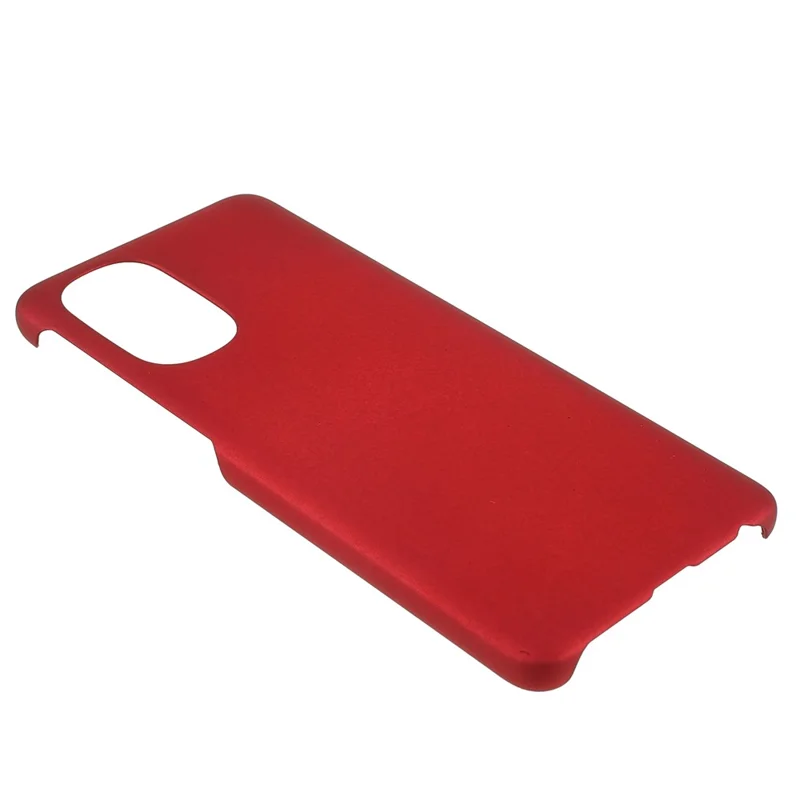 Fall Protection Rubberized Hard PC Mobile Phone Case Cover for Motorola Moto G51 5G - Red