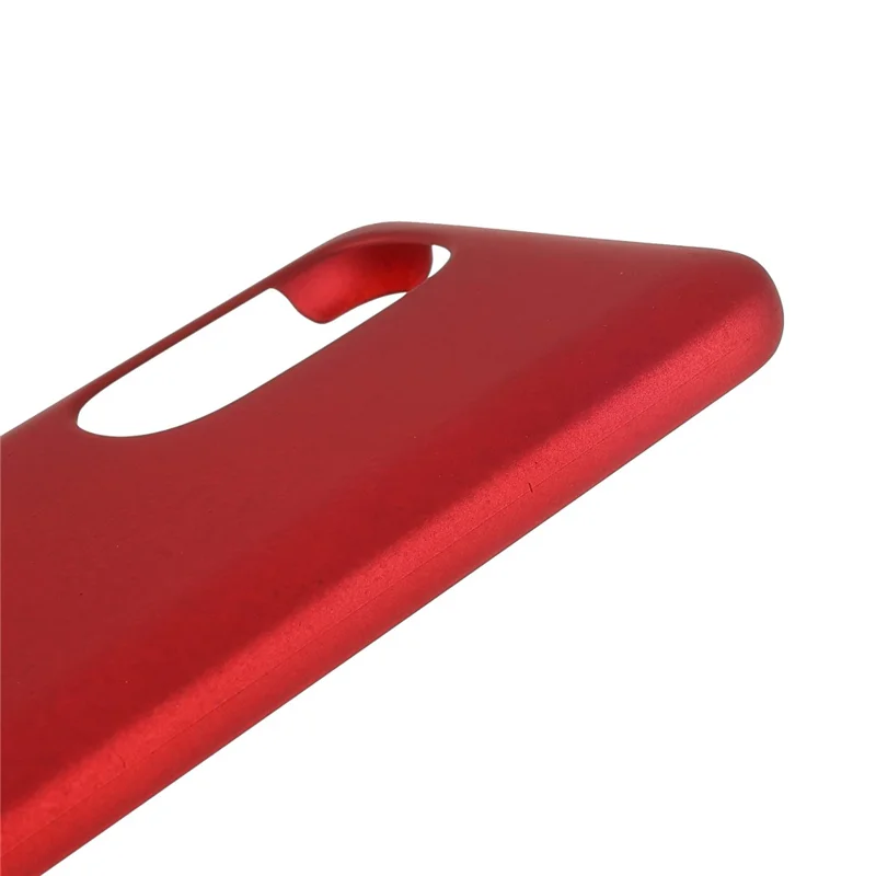 Fall Protection Rubberized Hard PC Mobile Phone Case Cover for Motorola Moto G51 5G - Red