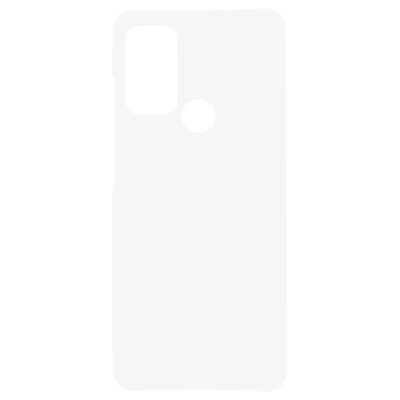 Rubberized Anti-fingerprint Drop-proof Hard PC Phone Case Protective Cover for Motorola Moto G60S - White