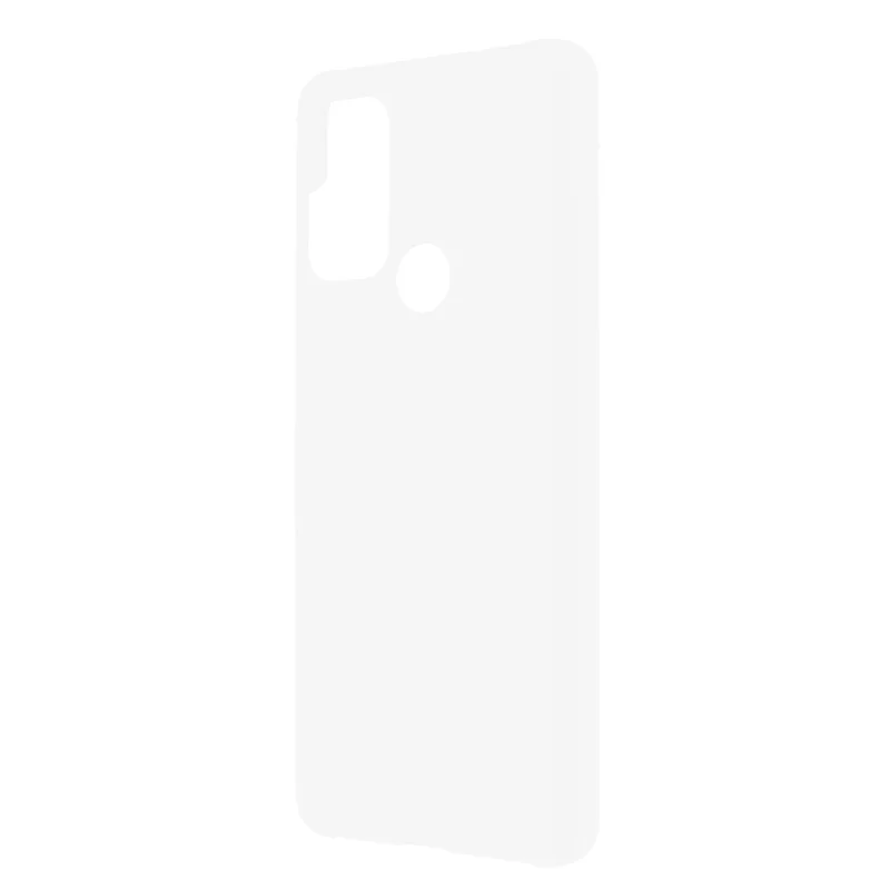 Rubberized Anti-fingerprint Drop-proof Hard PC Phone Case Protective Cover for Motorola Moto G60S - White