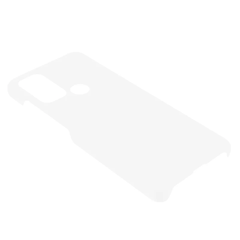 Rubberized Anti-fingerprint Drop-proof Hard PC Phone Case Protective Cover for Motorola Moto G60S - White