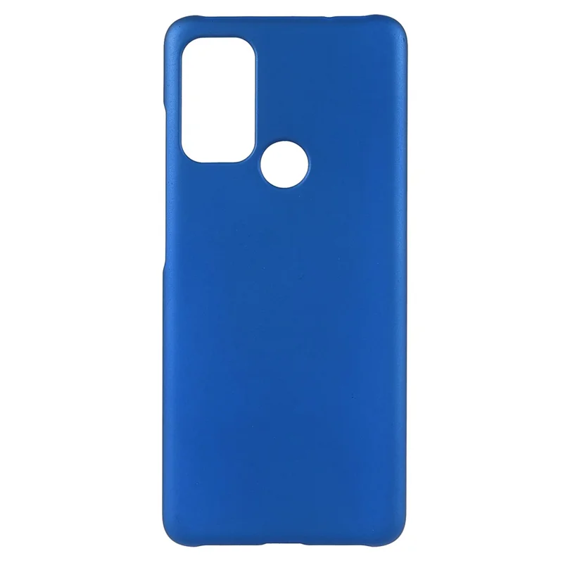 Rubberized Anti-fingerprint Drop-proof Hard PC Phone Case Protective Cover for Motorola Moto G60S - Blue