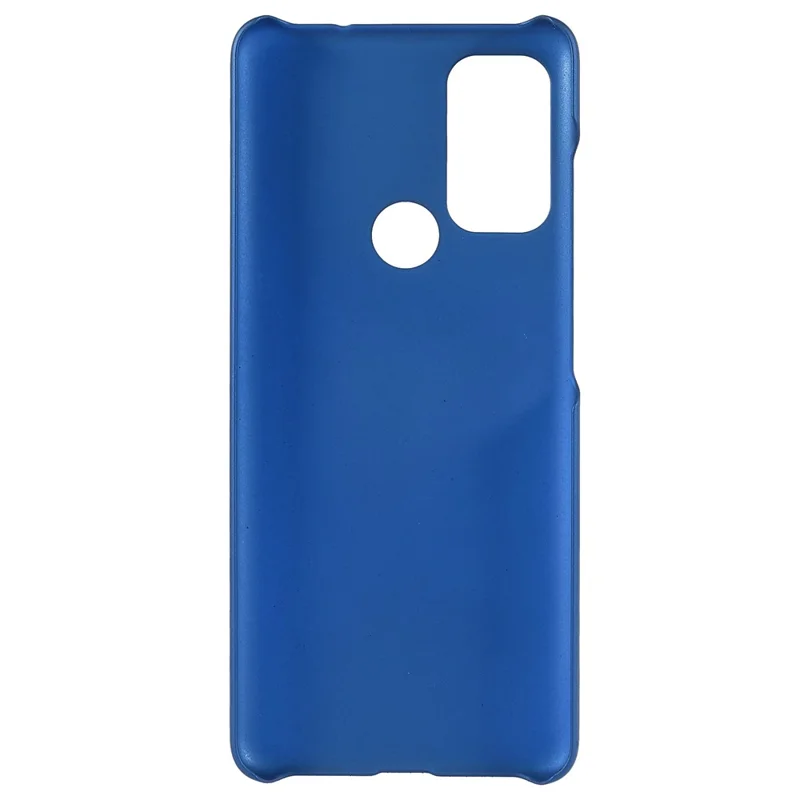 Rubberized Anti-fingerprint Drop-proof Hard PC Phone Case Protective Cover for Motorola Moto G60S - Blue