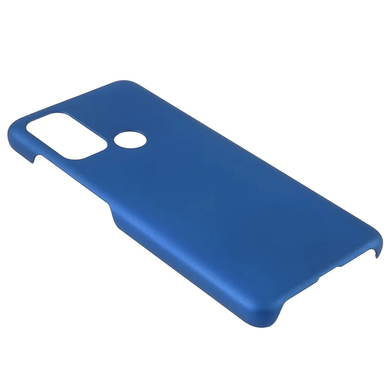 Rubberized Anti-fingerprint Drop-proof Hard PC Phone Case Protective Cover for Motorola Moto G60S - Blue