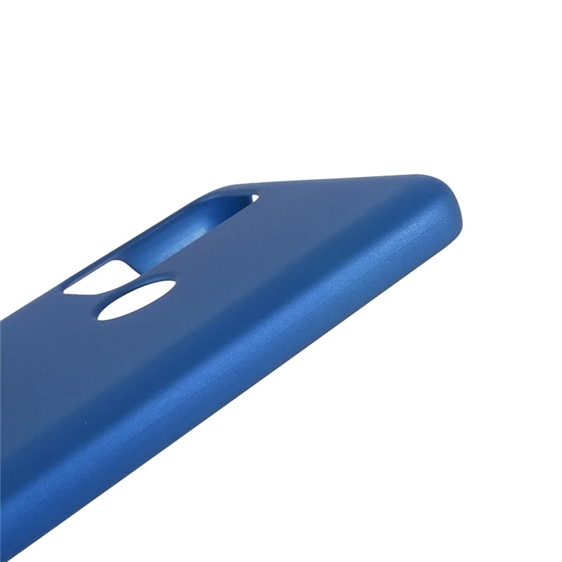 Rubberized Anti-fingerprint Drop-proof Hard PC Phone Case Protective Cover for Motorola Moto G60S - Blue