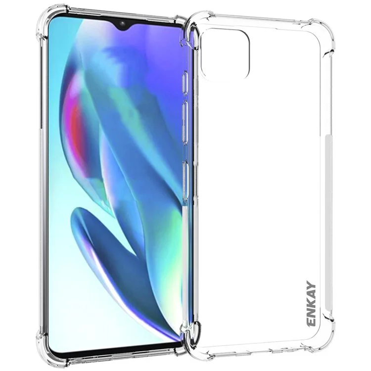 Enkay Hat Prince Anti-rutsch Streifenkante Verstärkte Ecken Transparent Tpu-telefonhülle Für Motorola Moto G50 5g