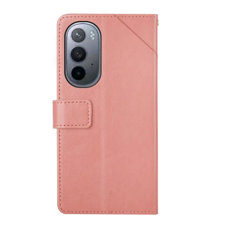PU Line Anti-fingingrint Antiprint Line a Yprint Imprint TPU Coperchio Della Schetta Interno Interno Con il Partecchetto Per il Motore Per Motorola Edge X30 - Rosa