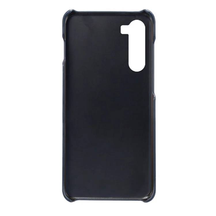 Per Motorola Edge S30 Custodia in Pelle PU Goffrata PC con Doppia Protezione - Blu