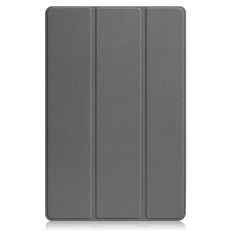 Custodia Trifold Stand per Tablet Lenovo Tab P12 Pro, Custodia Protettiva in PU + PC con Auto Wake/Sleep Smart - Grigio