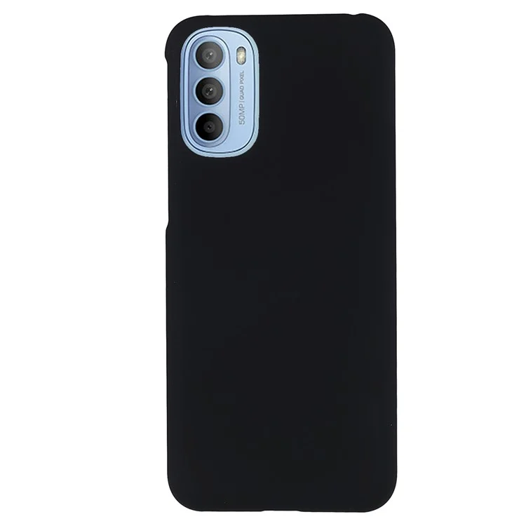 Para Motorola Moto G31/G41 Anti-queda Acabamento Envernizado Capa Dura de PC para Celular Protetor de Carcaça - Preto