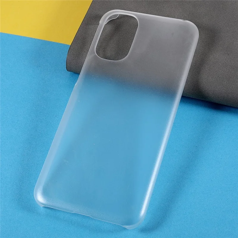 For Motorola Moto G31/G41 Anti-fall Rubberized Finish Hard PC Cell Phone Case Shell Protector - Transparent