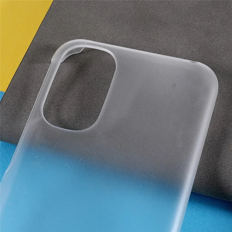 For Motorola Moto G31/G41 Anti-fall Rubberized Finish Hard PC Cell Phone Case Shell Protector - Transparent