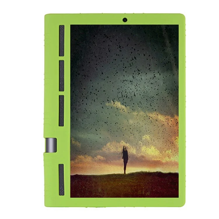 Funda protectora de silicona suave a prueba de golpes y caídas para la Lenovo Yoga Tab 3 Pro de 10 pulgadas, modelo X90F - Verde