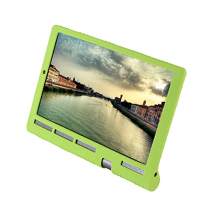 Funda protectora de silicona suave a prueba de golpes y caídas para la Lenovo Yoga Tab 3 Pro de 10 pulgadas, modelo X90F - Verde