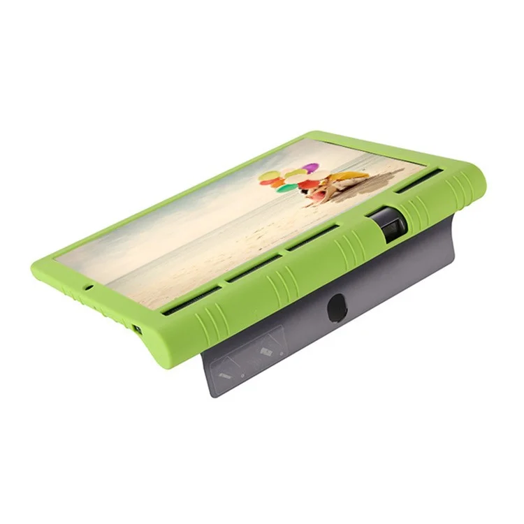 Funda protectora de silicona suave a prueba de golpes y caídas para la Lenovo Yoga Tab 3 Pro de 10 pulgadas, modelo X90F - Verde
