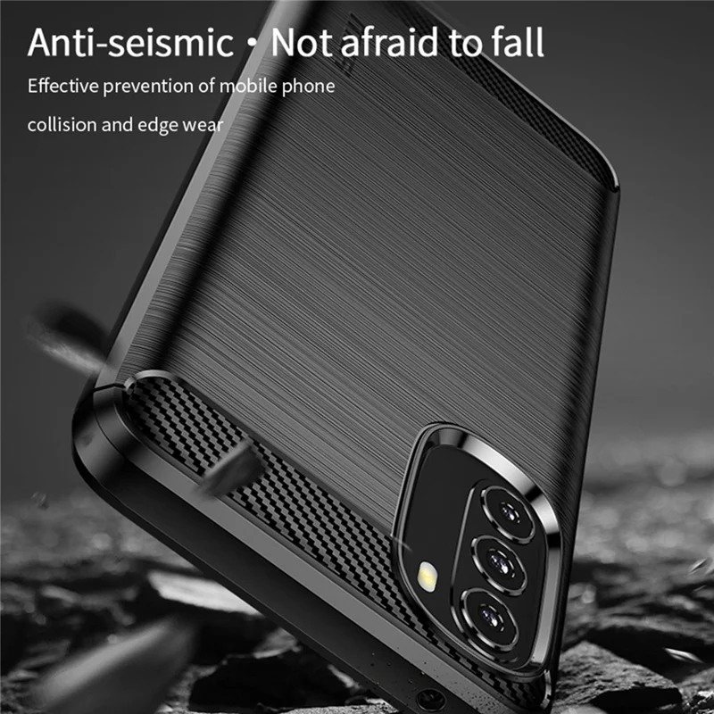 MOFI JK TPU Series-1 Per Motorola Moto G 5G (2022) Prottecturo Pelettore Fibre di Fibra Ambiture TPU Spucificato Anticafica - Nero