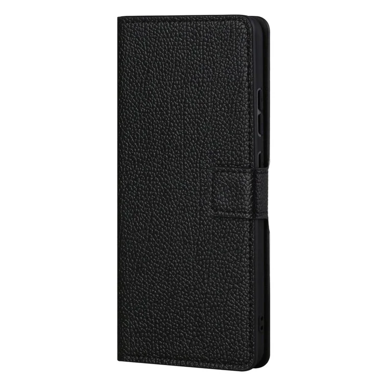 Para Motorola Moto G22 Funda de cartera de piel de textura de lichee PU con cierre magnético Soporte de teléfono móvil Cubierta