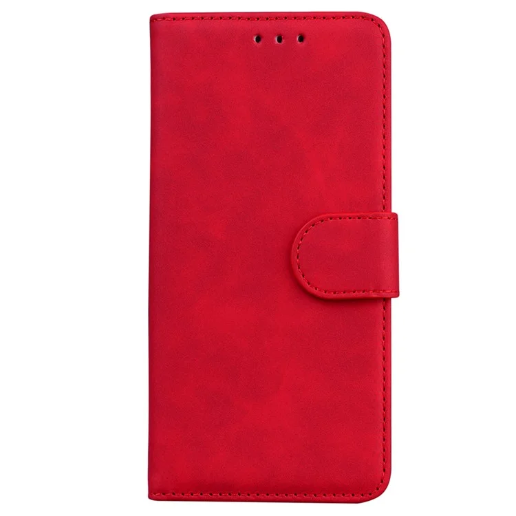 Para Motorola Edge 30 Pro Para o Choque, Capa Flip Folio Carteira TPU Shell do Telefone Interno Com Suporte - Vermelho