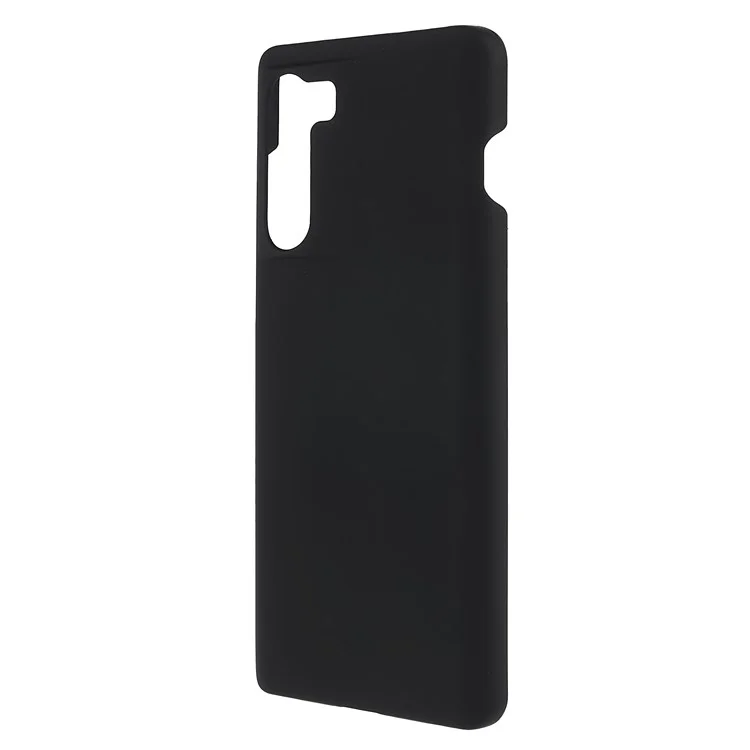 Para Motorola Edge S30 Cell Phone Voltar Superfície Brilhante Revestido PC Rígido Anti-Scratch Telefone Capa - Preto