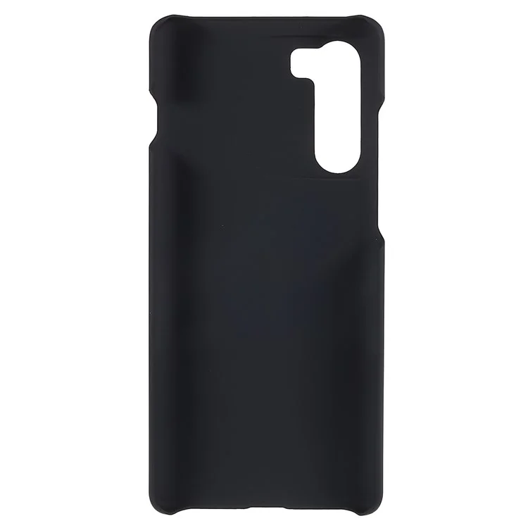 Para Motorola Edge S30 Cell Phone Voltar Superfície Brilhante Revestido PC Rígido Anti-Scratch Telefone Capa - Preto
