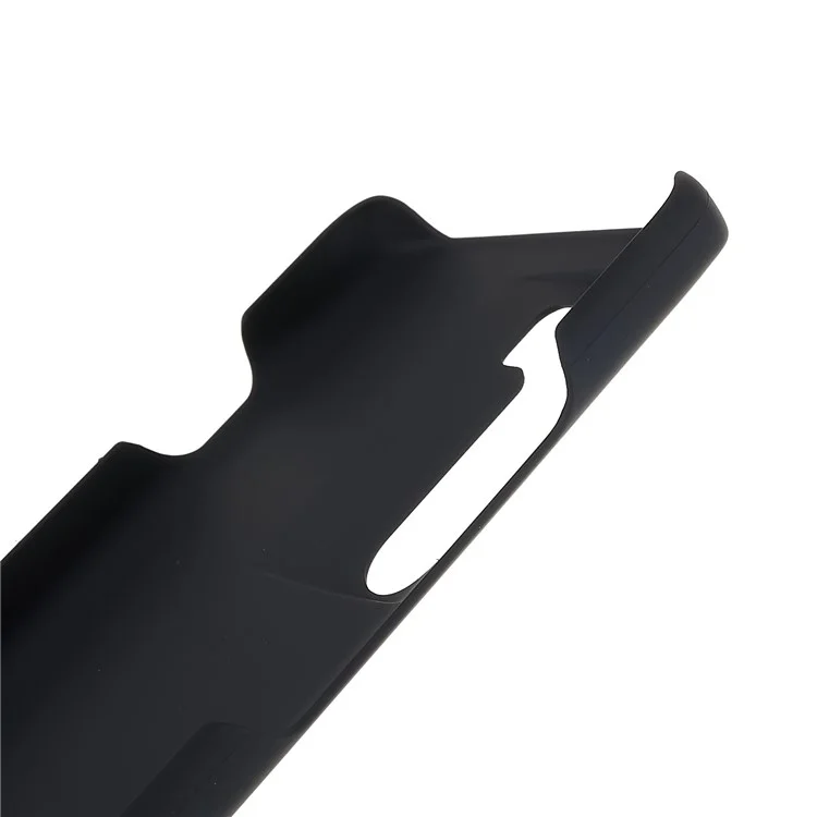 Para Motorola Edge S30 Cell Phone Voltar Superfície Brilhante Revestido PC Rígido Anti-Scratch Telefone Capa - Preto
