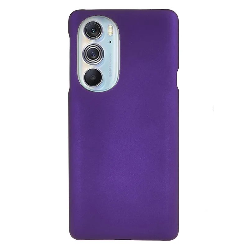 For Motorola Edge X30 Glossy Surface Mobile Phone Bag Case Rubberized Hard PC Anti-Scratch Protective Phone Cover - Purple
