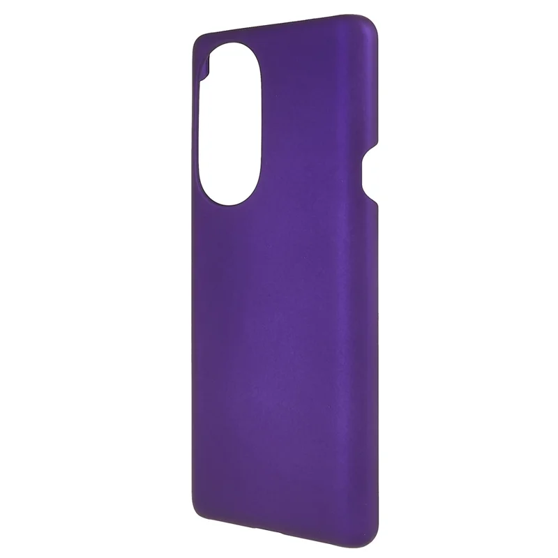 For Motorola Edge X30 Glossy Surface Mobile Phone Bag Case Rubberized Hard PC Anti-Scratch Protective Phone Cover - Purple