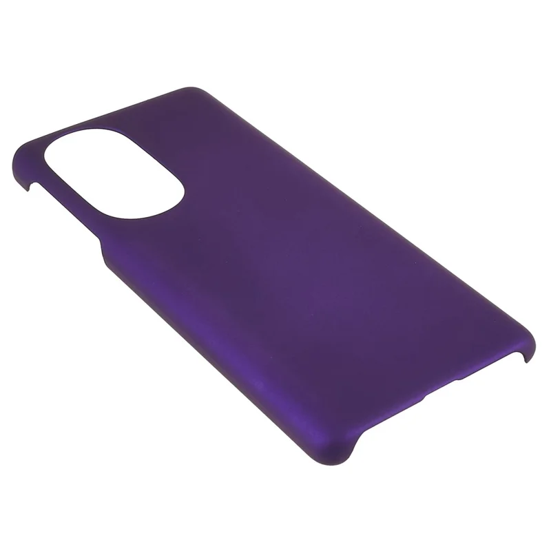 For Motorola Edge X30 Glossy Surface Mobile Phone Bag Case Rubberized Hard PC Anti-Scratch Protective Phone Cover - Purple