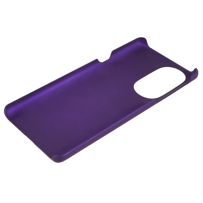 For Motorola Edge X30 Glossy Surface Mobile Phone Bag Case Rubberized Hard PC Anti-Scratch Protective Phone Cover - Purple