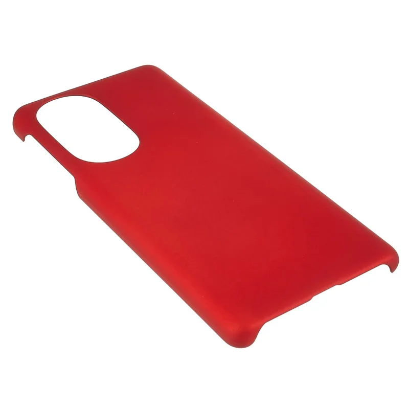 For Motorola Edge X30 Glossy Surface Mobile Phone Bag Case Rubberized Hard PC Anti-Scratch Protective Phone Cover - Red