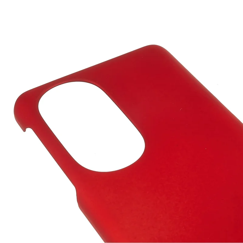 For Motorola Edge X30 Glossy Surface Mobile Phone Bag Case Rubberized Hard PC Anti-Scratch Protective Phone Cover - Red