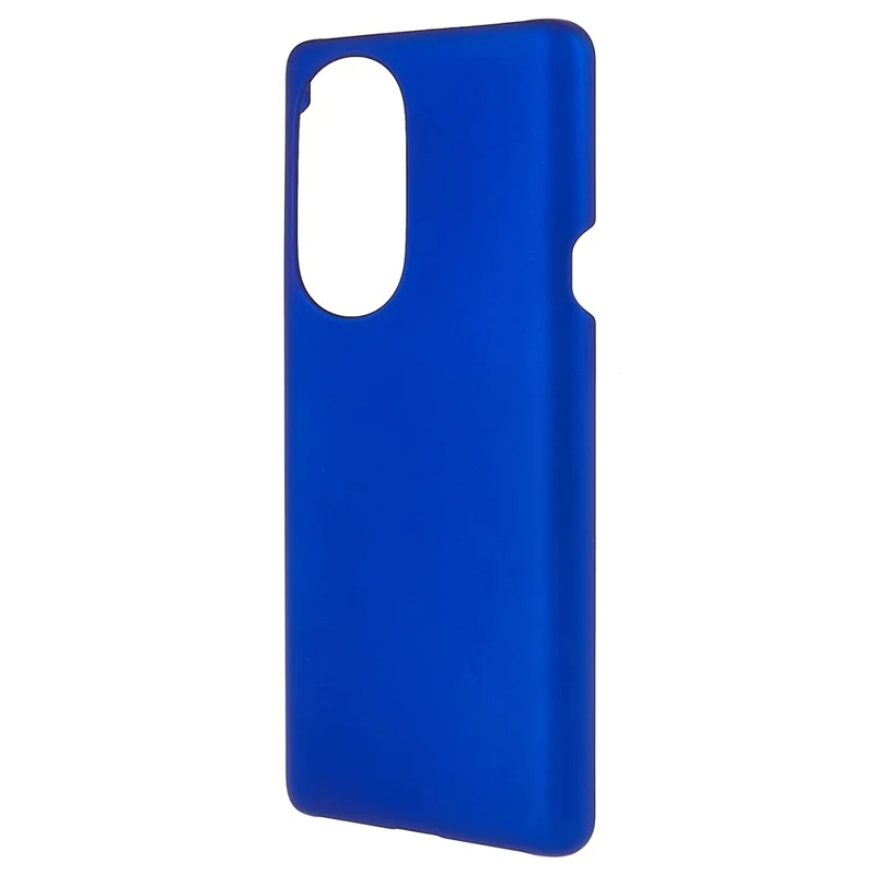 For Motorola Edge X30 Glossy Surface Mobile Phone Bag Case Rubberized Hard PC Anti-Scratch Protective Phone Cover - Blue