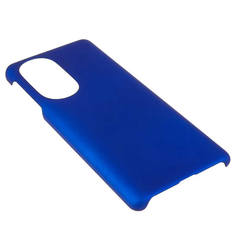 For Motorola Edge X30 Glossy Surface Mobile Phone Bag Case Rubberized Hard PC Anti-Scratch Protective Phone Cover - Blue
