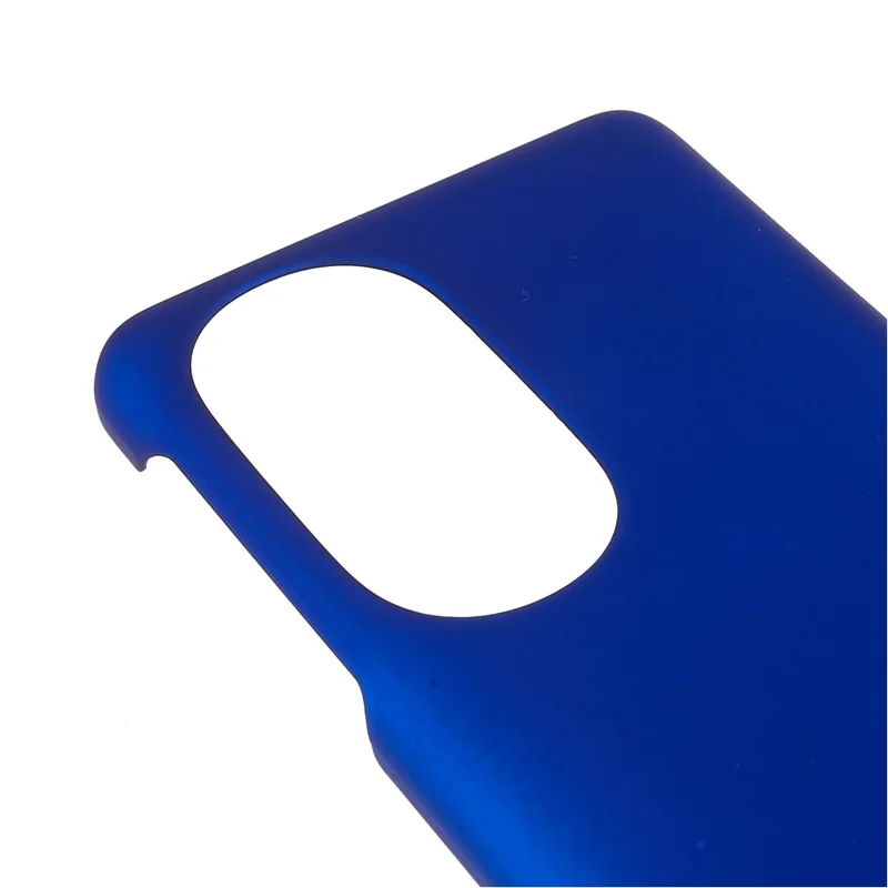 For Motorola Edge X30 Glossy Surface Mobile Phone Bag Case Rubberized Hard PC Anti-Scratch Protective Phone Cover - Blue