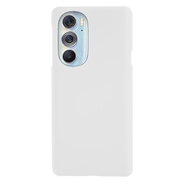 Pour Motorola Edge X30 Surface Brillante Sac De Téléphone Portable Case Caoutchouc Couverture De Protection Anti-rayures Du Disque Dur - Blanche